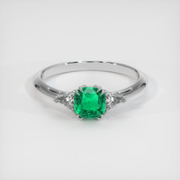 0.57 Ct. Emerald Ring, Platinum 950 1