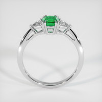 0.57 Ct. Emerald Ring, Platinum 950 3