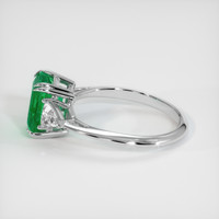1.99 Ct. Emerald Ring, Platinum 950 4