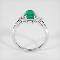 0.80 Ct. Emerald Ring, Platinum 950 3