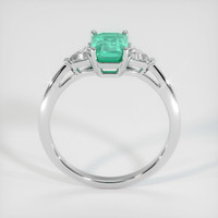 1.00 Ct. Emerald Ring, Platinum 950 3