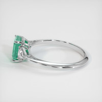 1.00 Ct. Emerald Ring, Platinum 950 4