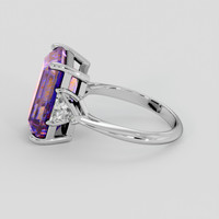 6.60 Ct. Bi Color Ametrine Ring, Platinum 950 4