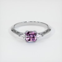 0.67 Ct. Pink Sapphire Ring, Platinum 950 1