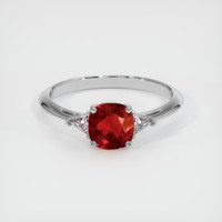 1.23 Ct. Ruby Ring, Platinum 950 1