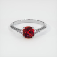 1.50 Ct. Ruby Ring, Platinum 950 1