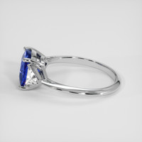 2.62 Ct. Blue Sapphire Ring, Platinum 950 4