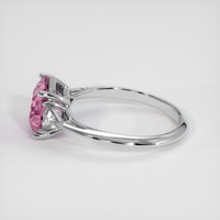 2.11 Ct. Pink Sapphire Ring, Platinum 950 4