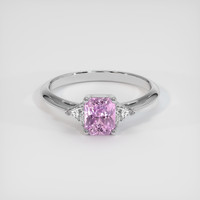 1.18 Ct. Pink Sapphire Ring, Platinum 950 1
