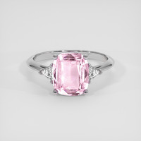 3.07 Ct. Pink Sapphire Ring, Platinum 950 1