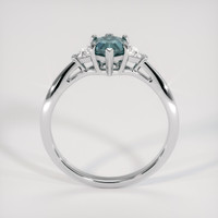1.02 Ct. Greyish Blue Sapphire Ring, Platinum 950 3