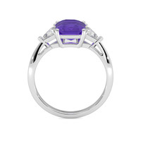 2.08 Ct. Purple Sapphire Ring, Platinum 950 3