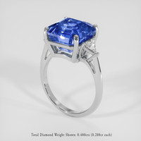 9.02 Ct. Blue Sapphire Ring, Platinum 950 2