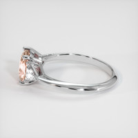 1.58 Ct. Padparadscha Sapphire Ring, Platinum 950 4