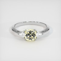 1.22 Ct. Yellow Sapphire Ring, Platinum 950 1