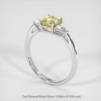 1.22 Ct. Yellow Sapphire Ring, Platinum 950 2