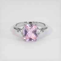2.10 Ct. Pink Sapphire Ring, Platinum 950 1