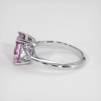 2.10 Ct. Pink Sapphire Ring, Platinum 950 4