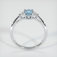 0.62 Ct. Greyish Blue Sapphire Ring, Platinum 950 3