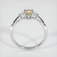 0.60 Ct. Peach Sapphire Ring, Platinum 950 3