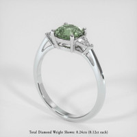 1.34 Ct. Sapphire Ring, Platinum 950 2