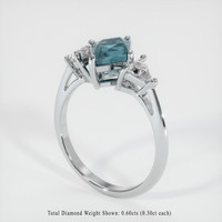 2.40 Ct. Sapphire Ring, Platinum 950 2