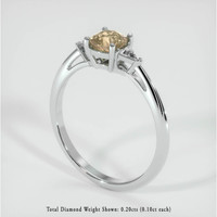 1.08 Ct. Sapphire Ring, Platinum 950 2