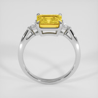 4.06 Ct. Yellow Sapphire Ring, Platinum 950 3