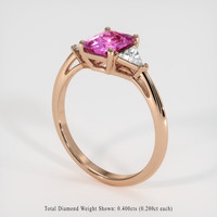 1.32 Ct. Sapphire Ring, 14K Rose Gold 2