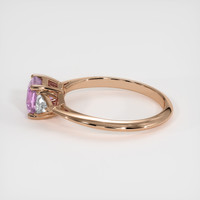 1.18 Ct. Pink Sapphire Ring, 14K Rose Gold 4