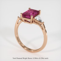 3.04 Ct. Sapphire Ring, 14K Rose Gold 2