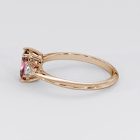 1.34 Ct. Purplish Pink Sapphire Ring, 14K Rose Gold 4