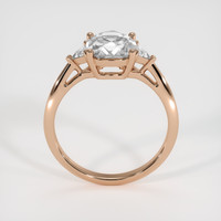 2.65 Ct. White Sapphire Ring, 18K Rose Gold 3