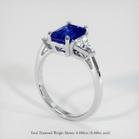 2.55 Ct. Blue Sapphire Ring, 10K White Gold 2