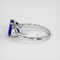 2.55 Ct. Blue Sapphire Ring, 10K White Gold 4