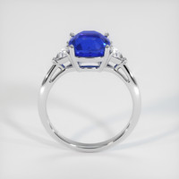 2.27 Ct. Blue Sapphire Ring, 10K White Gold 3