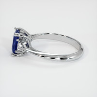 1.23 Ct. Blue Sapphire Ring, 10K White Gold 4