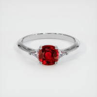 1.20 Ct. Ruby Ring, 10K White Gold 1