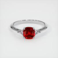 1.72 Ct. Ruby Ring, 10K White Gold 1