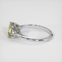 2.10 Ct. Yellow Sapphire Ring, 10K White Gold 4