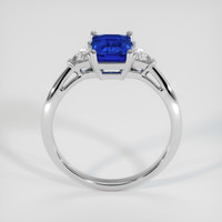 1.30 Ct. Blue Sapphire Ring, 10K White Gold 3