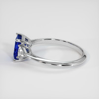 1.30 Ct. Blue Sapphire Ring, 10K White Gold 4