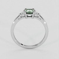 1.06 Ct. Green Sapphire Ring, 10K White Gold 3