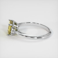 1.97 Ct. Yellow Sapphire Ring, 10K White Gold 4