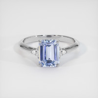 5.01 Ct. Blue Sapphire Ring, 10K White Gold 1