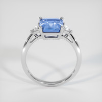 4.06 Ct. Blue Sapphire Ring, 14K White Gold 3
