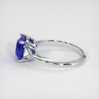 2.27 Ct. Blue Sapphire Ring, 14K White Gold 4