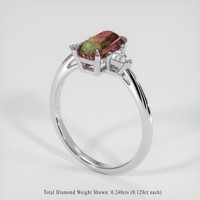 1.12 Ct. Gemstone Ring, 14K White Gold 2