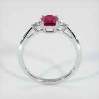 1.07 Ct. Reddish Pink Sapphire Ring, 14K White Gold 3