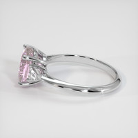 3.07 Ct. Pink Sapphire Ring, 14K White Gold 4